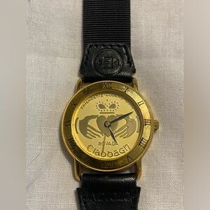 Men's Irish Rovada Claddagh - Friendship Loyalty Love - Gold Tone Watch